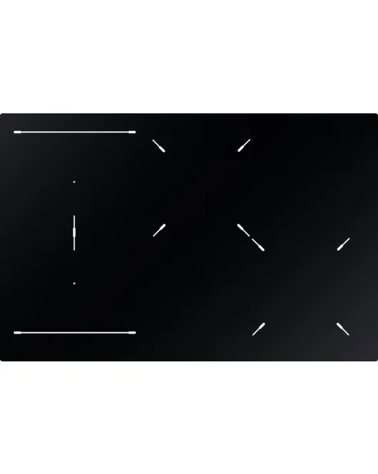 75 CM CITY B-IN/FL INDUCTION HOB, BLACK