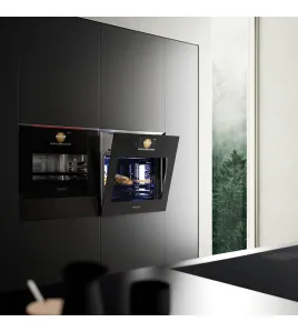 Combi steam oven with microwave