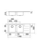 116×50 CM B_FAST МИВКА ЗА ВГРАЖДАНЕ - 1LFS12D 116×50 CM B_FAST МИВКА ЗА ВГРАЖДАНЕ - 1LFS12D