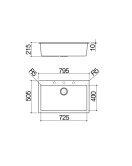 79.5×50.5 CM ГРАНИТНА МИВКА-1LSO81B 79.5×50.5 CM ГРАНИТНА МИВКА-1LSO81B