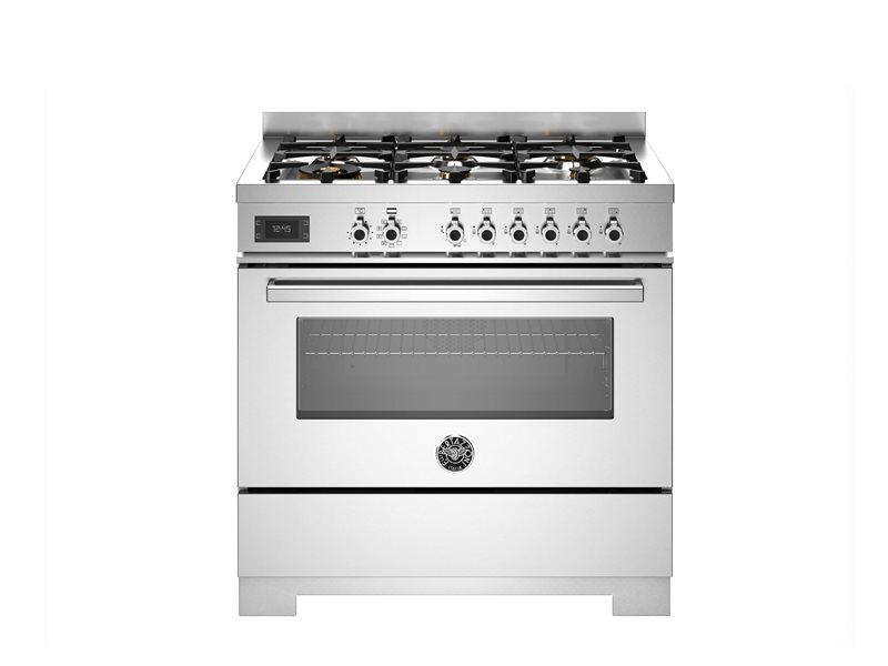 Bertazzoni PRO96L1EXT2 — изглед отпред, неръждаема стомана