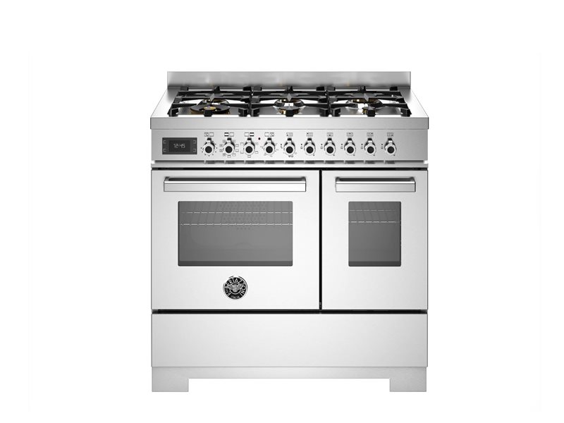 Bertazzoni PRO96L2EXT2 — изглед отпред, неръждаема стомана